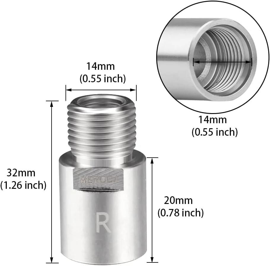 1 Pair Bicycle Pedal Extenders Chrome-Molybdenum Steel Pedal Adapter Fit 9/16 In
