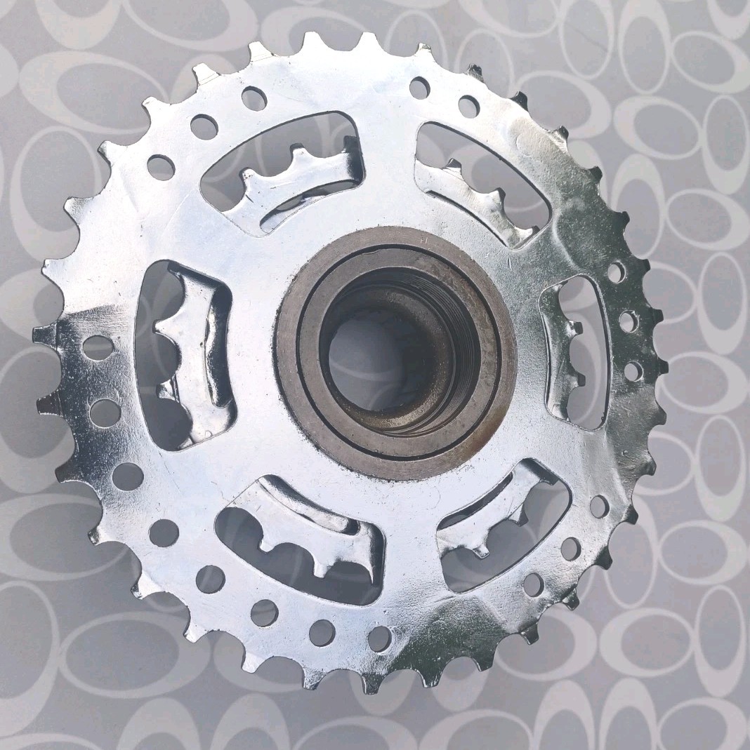 Shimano 7-Speed 13-34t SIS Freewheel Chrome MEGA GEAR