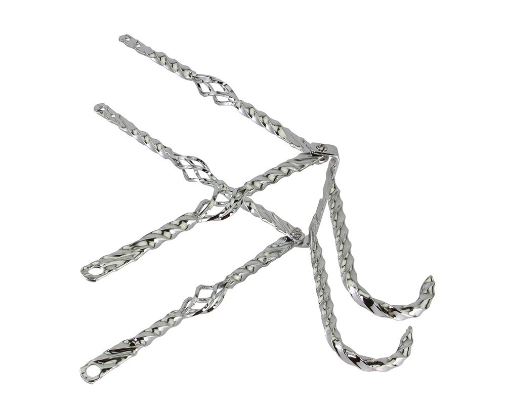 VINTAGE LOWRIDER SQUARE CAGE TWISTED STYLE CONTINENTAL KIT CHROME 20″ BICYCLES.
