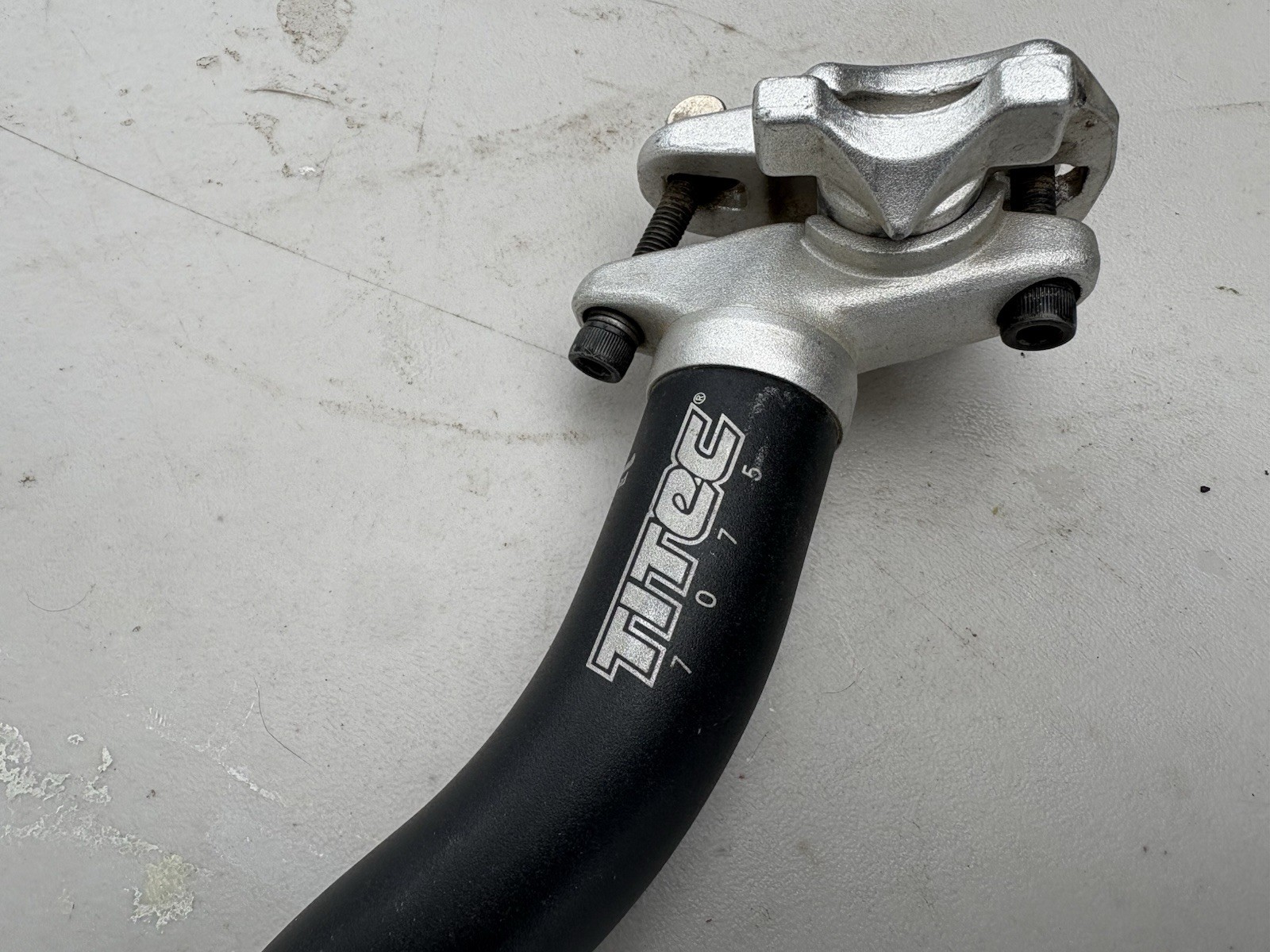 Seat post 27.2mm TITEC S-bend LAYBACK 7075 Saddle seatpost pillar bike part