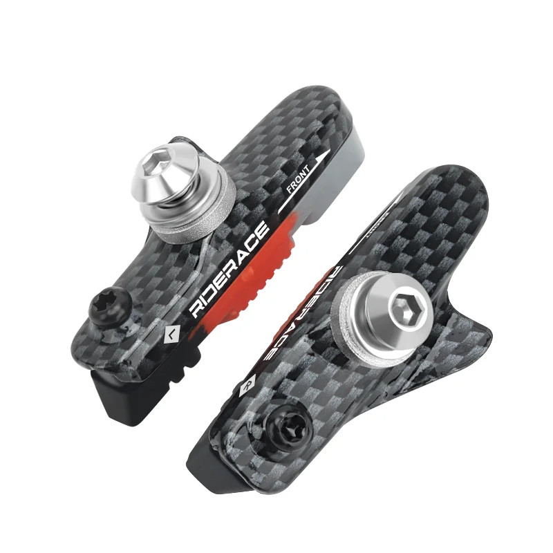 Road Bike Brake Pads for Rim C Brake CNC Aluminum Alloy Replaceable Rubber Pads