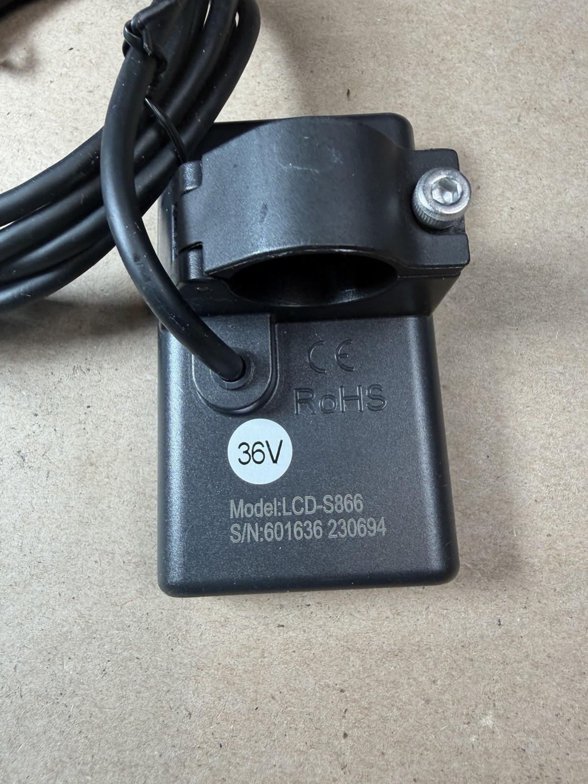 E-Bike Display LCD-S866 24V 36V 48V Electric Scooter Control Panel