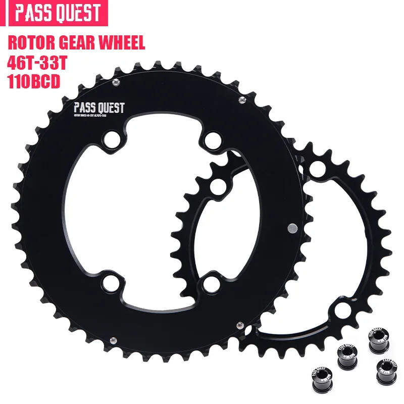 Road Bike 110BCD Chainring 110bcd 4-claw Double Chainring 2x11S 12S 50-34T