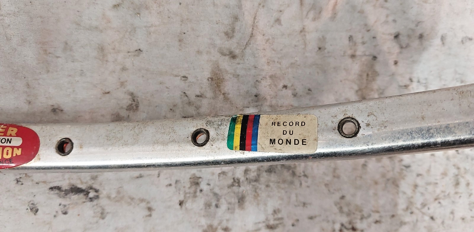 Record du Monde Super Champion Comp 700c Road Bike Wheel Rim Tubular 32S 622ISO~