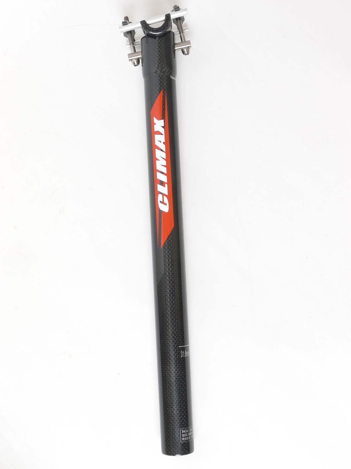 mr-ride 31.6x400mm 150g Climax SP02C 3K gloss carbon Seat Post Ti Hardware black