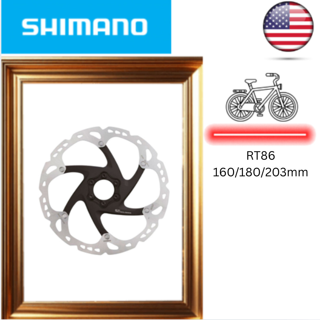 Shimano SM-RT86 XT 6 Bolts Rotor 160mm 180mm 203mm RT86