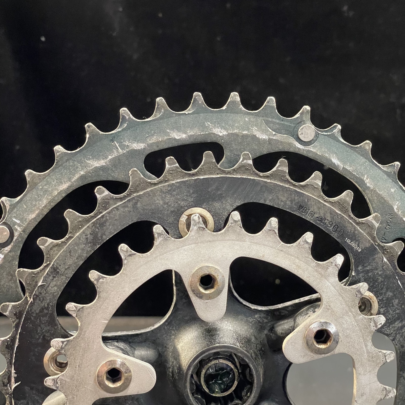 Black RPM Crankset – Triple – 175mm – ISIS – 48/38/28 – Used