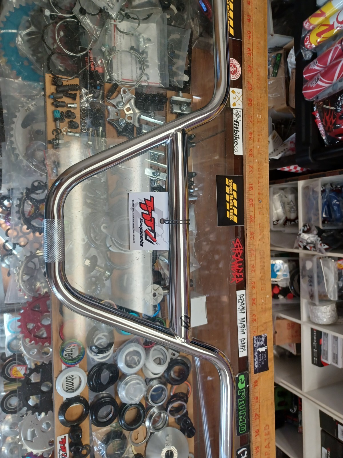 TNT RETRO RACE HANDLEBARS 8″ bmx bike CHROME BARS USA TEARDROP CROSSBAR SE NEW