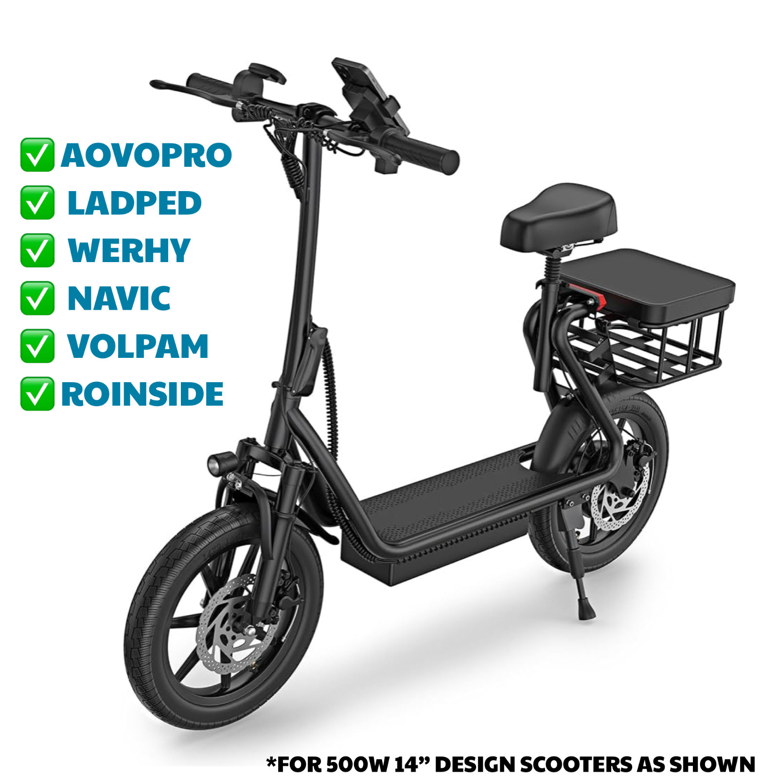 ✅Scooter Parts EMAIL US FOR PRICE QUOTE 14” folding electric Brands (CHOOSE)