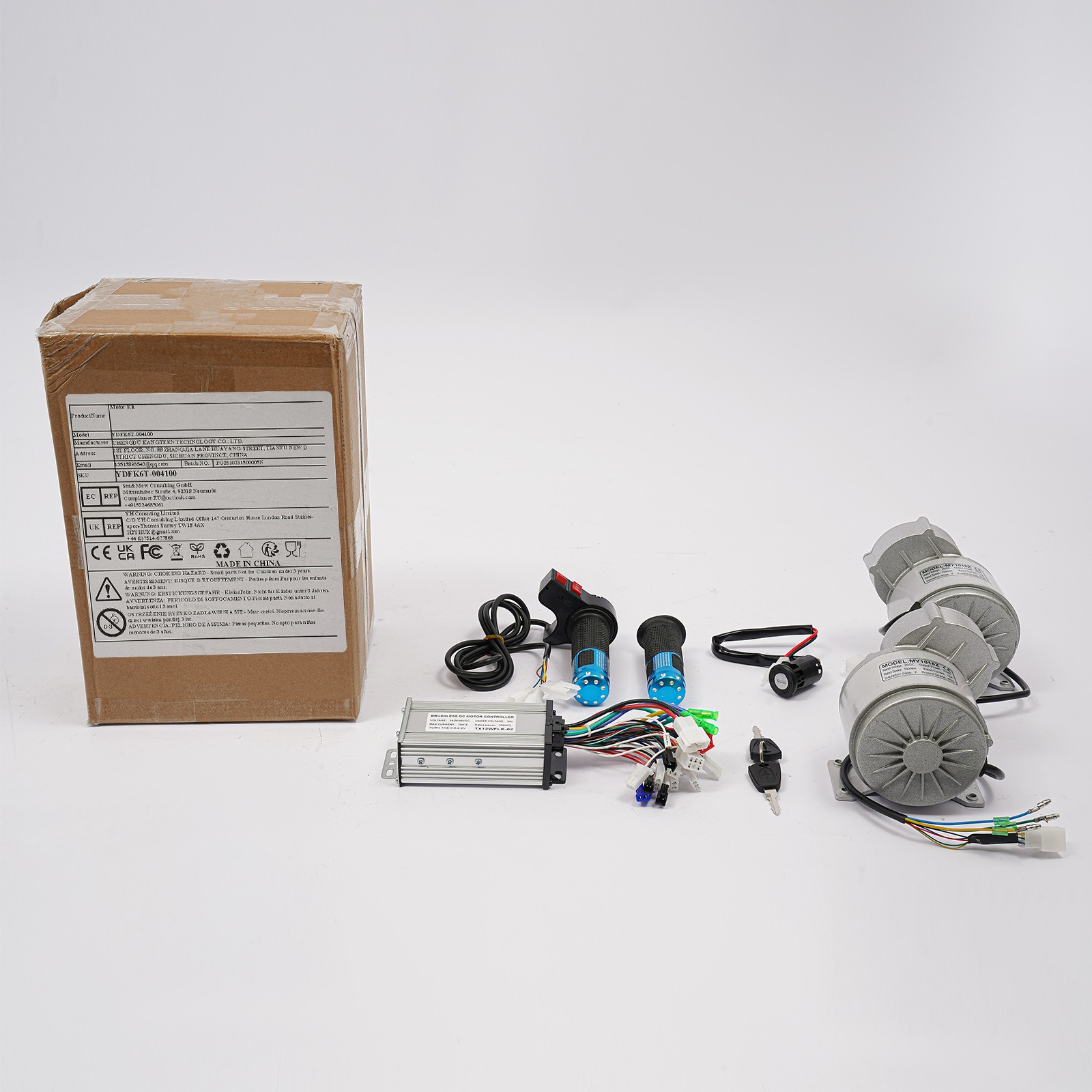 24V DC Electric Bicycle Brushless Motor Kit 350W Gear Reduction Electric Motor