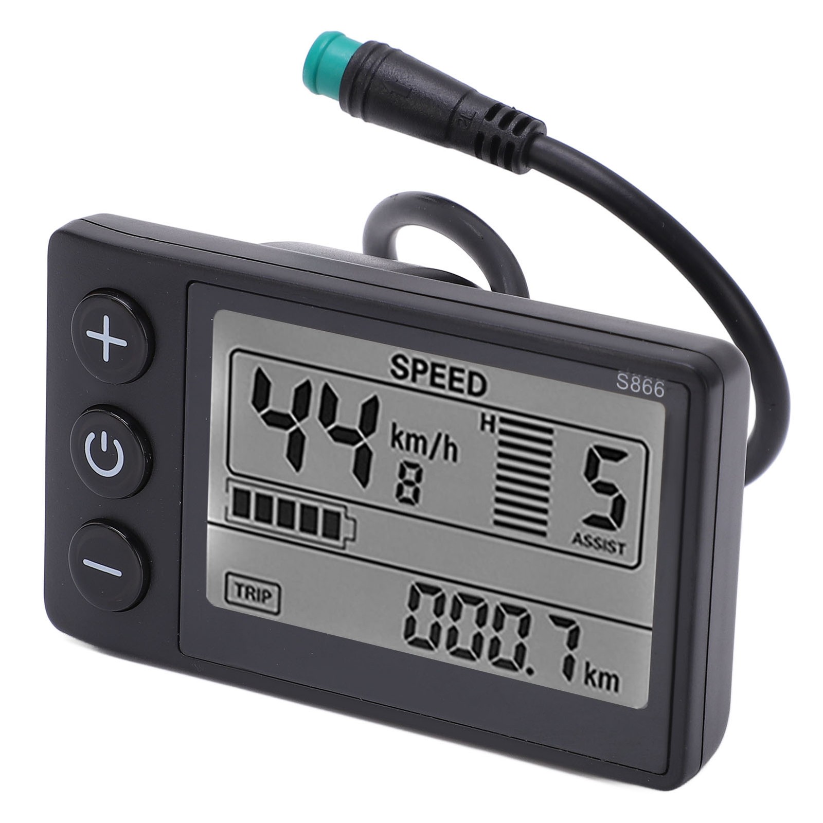 Electric Cycle S866 LCD Display Meter 24V 36V 48V Control Panel with Water Resis