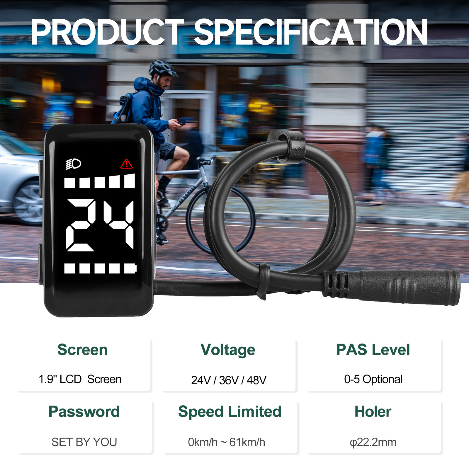 BAFANG P860ML 500C Display For Electric Bike Mid Drive Motor BBS01 BBS02 BBSHD