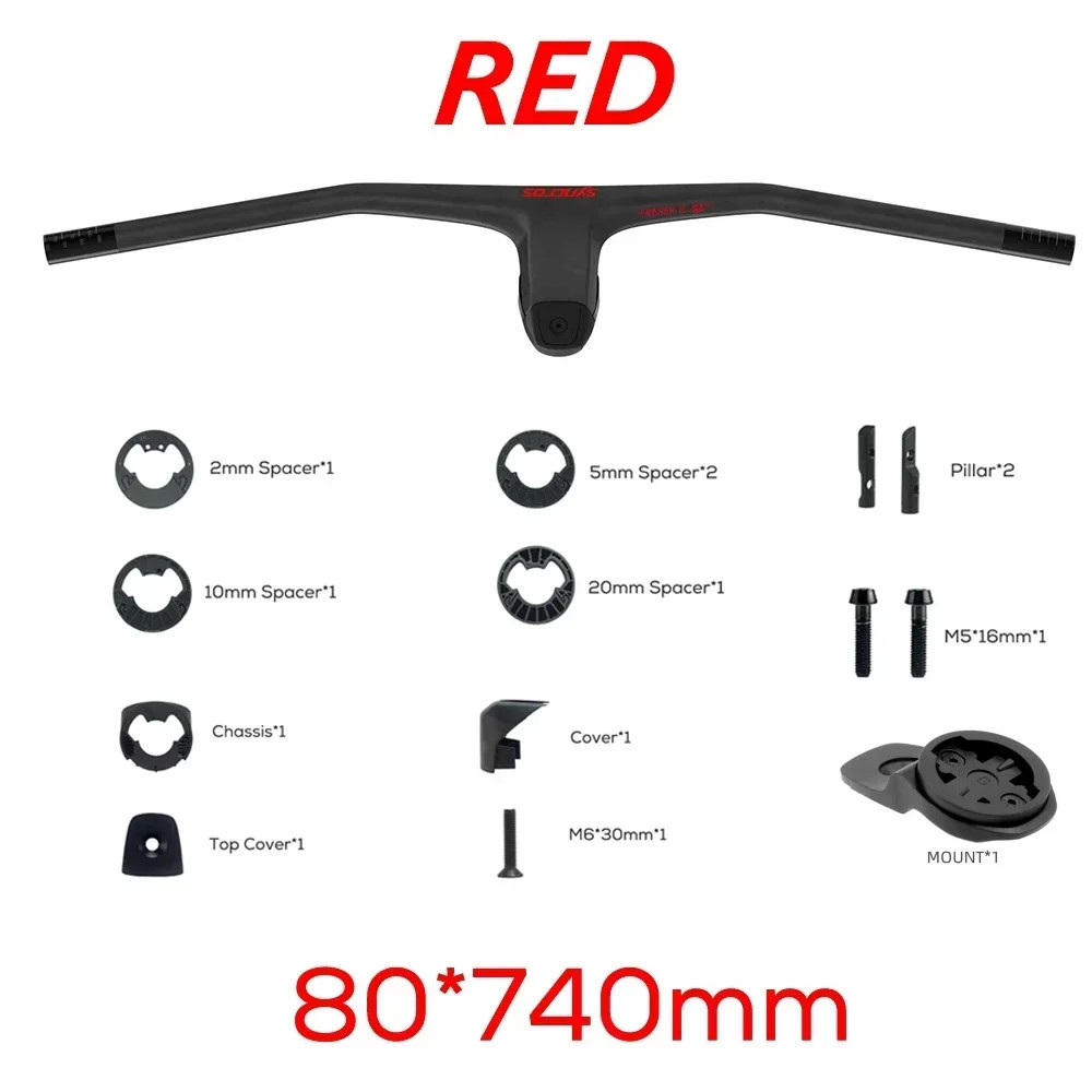 740MM -40 Degrees Full Carbon Fibre MTB Integrated Handlebar Bike Accessories