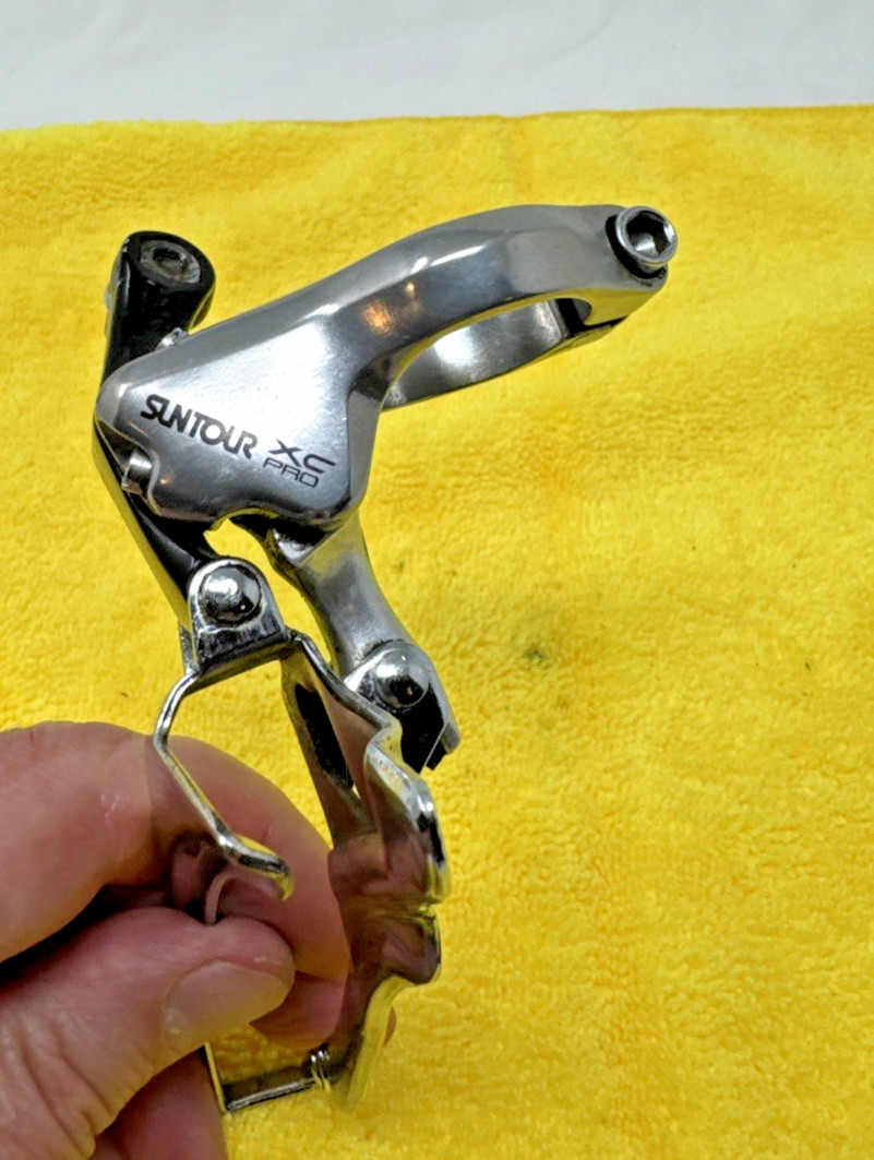 SunTour XC Pro Triple Front Derailleur 31.8 mm Bottom Pull Made in Japan