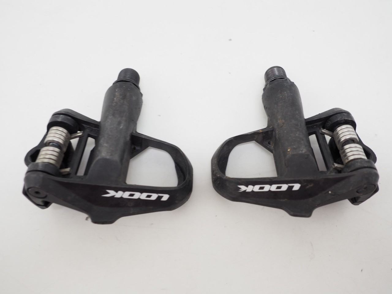 LOOK Keo 2 Max Carbon Clipless Road Bicycle Pedals w/o Cleats *Fair Condition BK