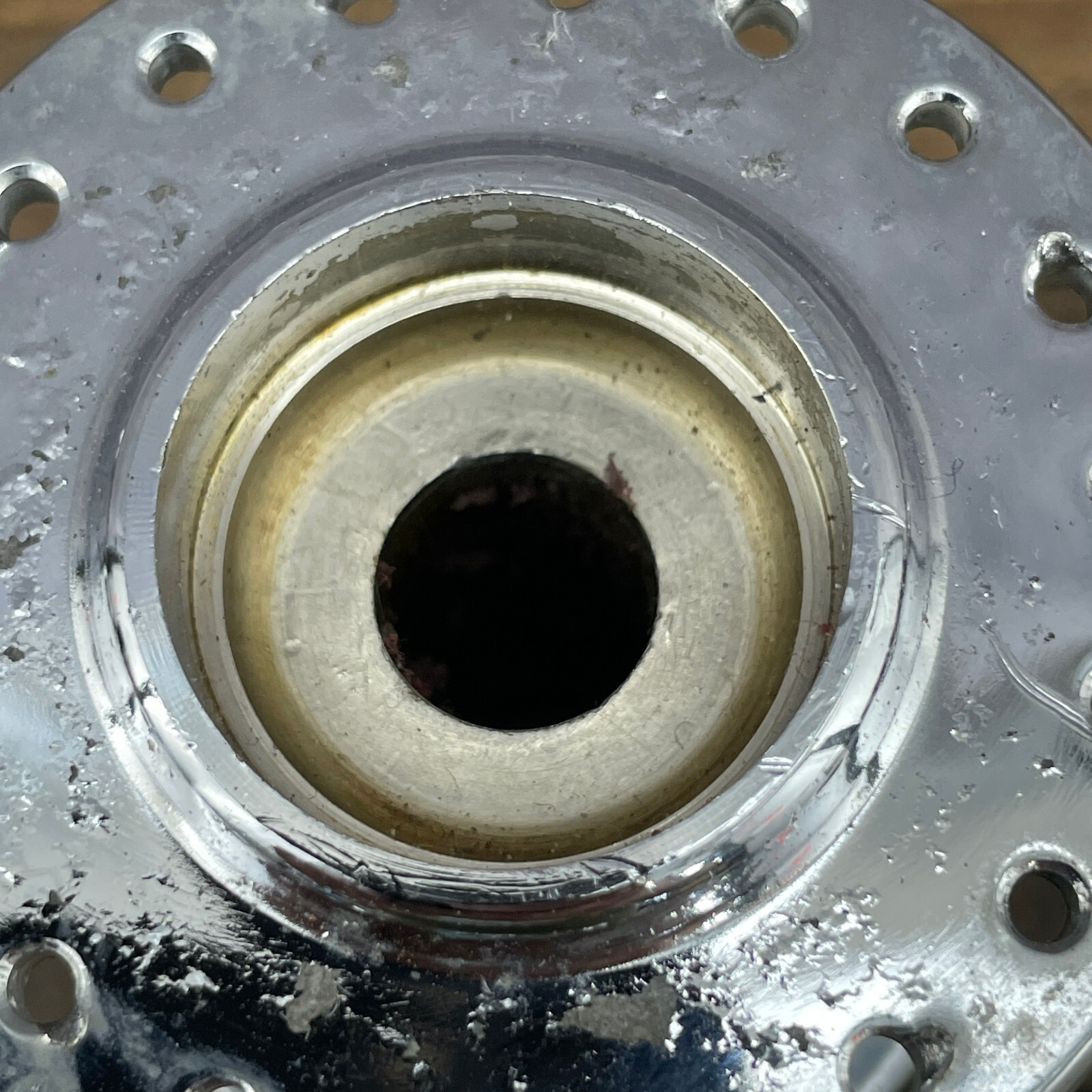 Vintage Sunshine Gyromaster Front Hub SHELL 36 Hole 36h 82 Gyro Master Chrome