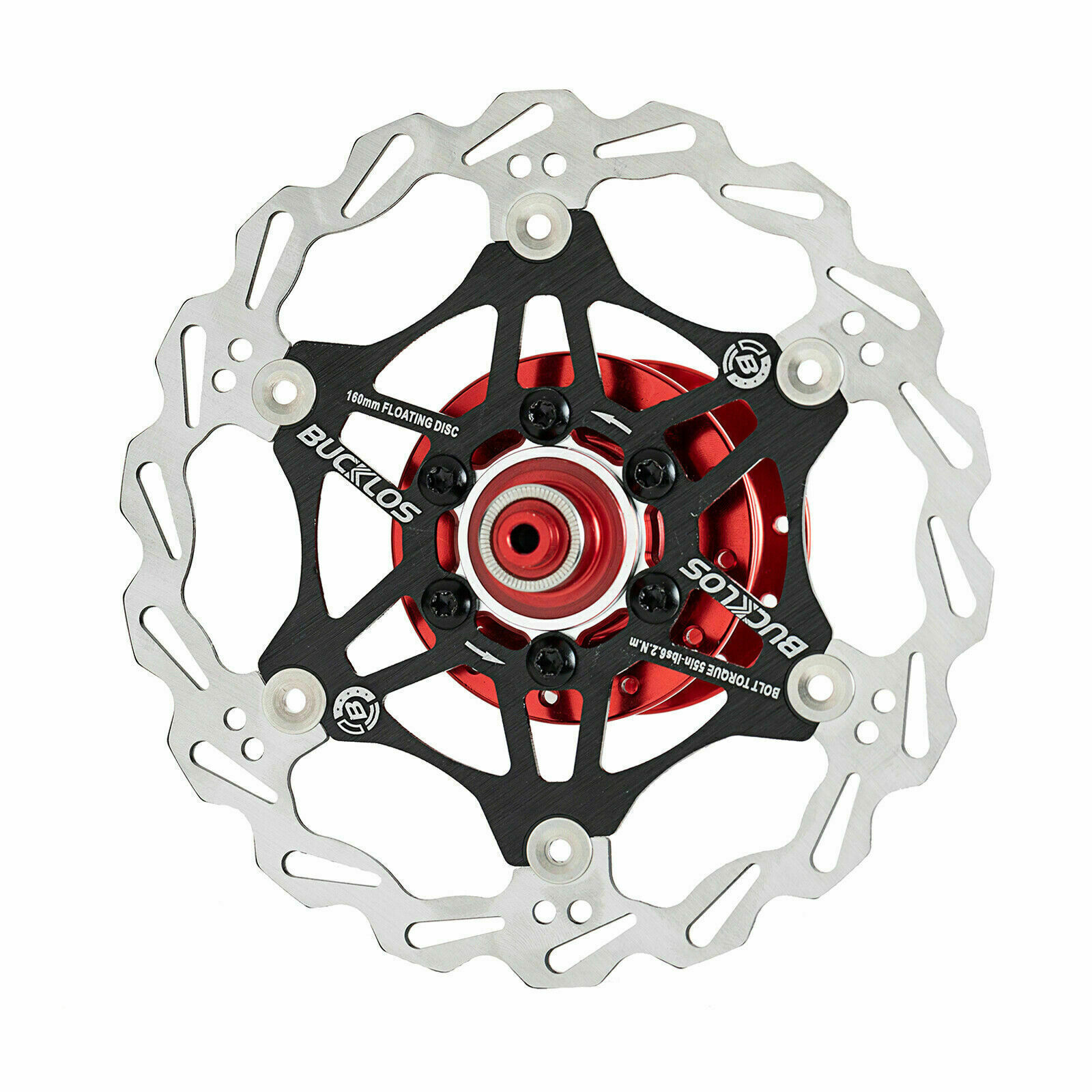 1/2pcs Floating Disc Brake Rotor 160/180/203mm 6 Bolts MTB Caliper Bike Parts US