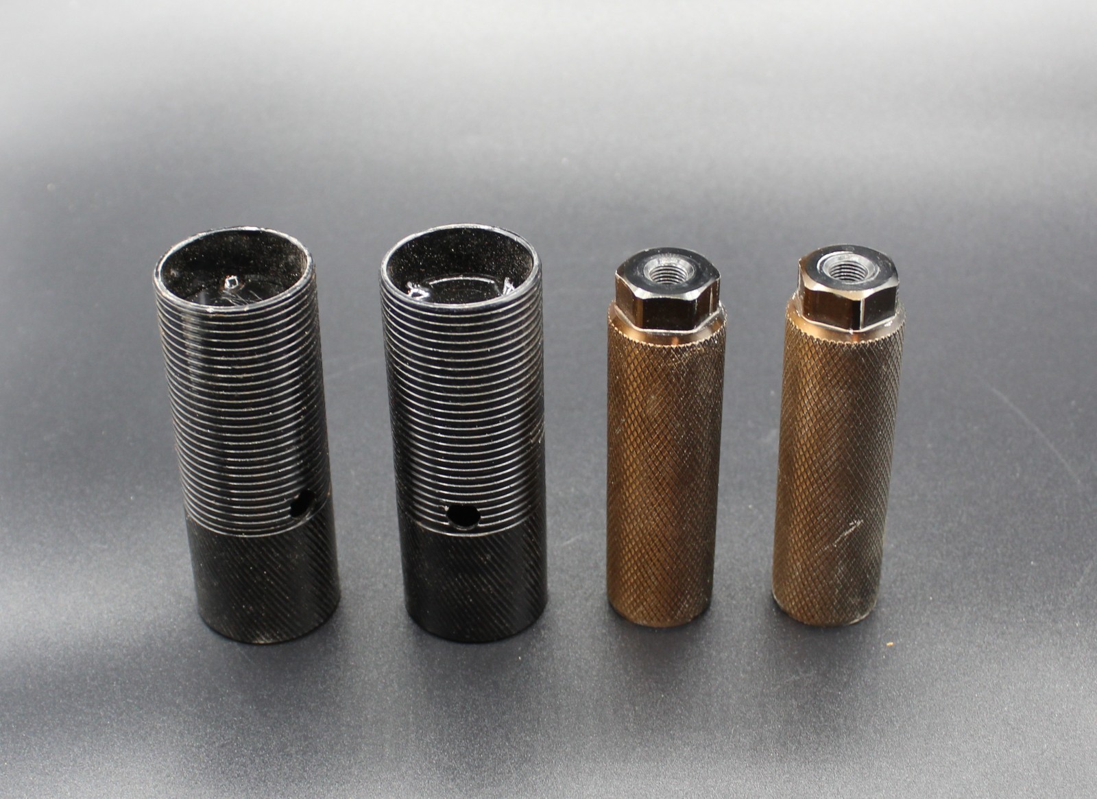 Vintage BMX Bike Pegs Unbranded Threaded 3/8″ Lot ~ Two Sets