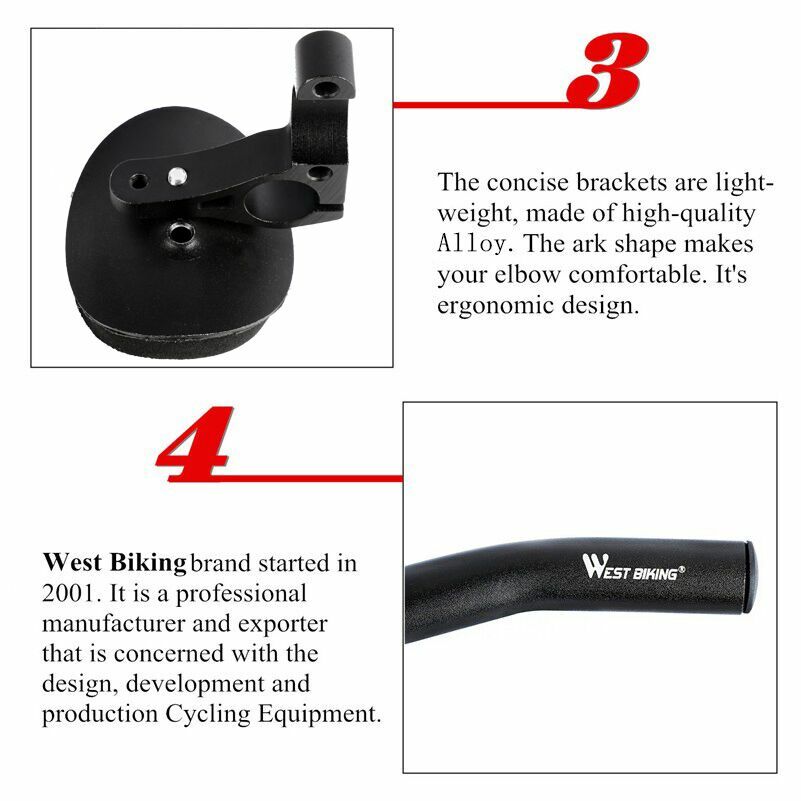 Bicycle Rest Handlebar Clip on Aero Bars Road Bike Extension Triathlon Aerobars