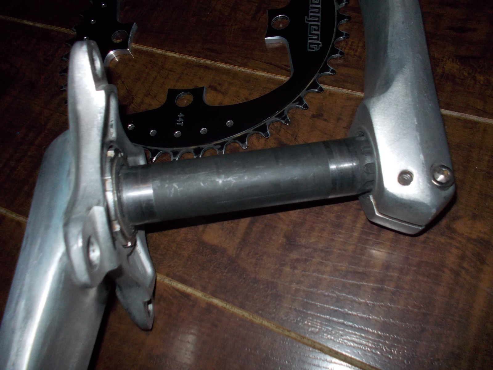 SINZ XXX BMX Race Hollow crankset 165mm & Tangent 44 tooth black chainring & BB