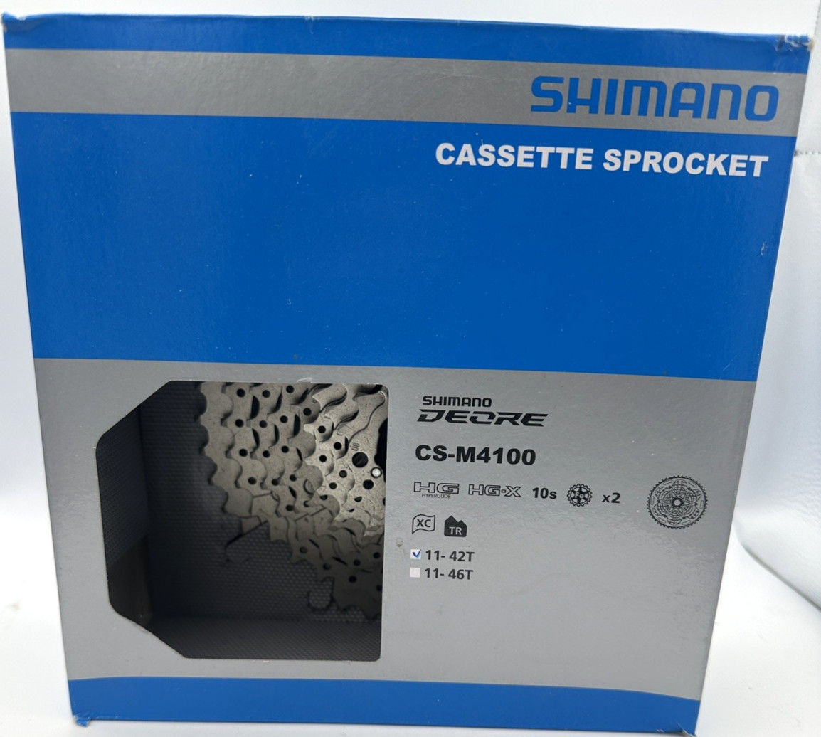 Shimano Deore CS-M4100 10-Speed 11-42T Cassette – Silver