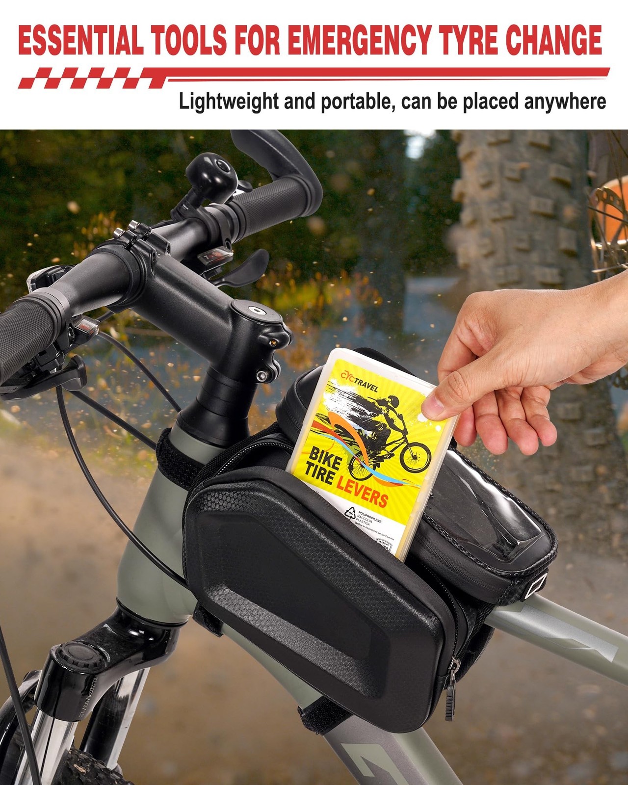 Bike Tire Levers, Ultra Strong Tire Levers Don’t Hurt The Tire, Non-Slip and …