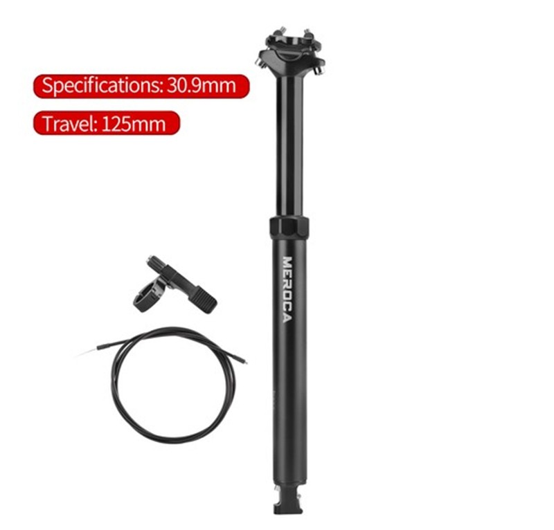 Bike Dropper Post MTB Seatpost Internal 425mm x 125mm 27.2/30.9/31.6mm
