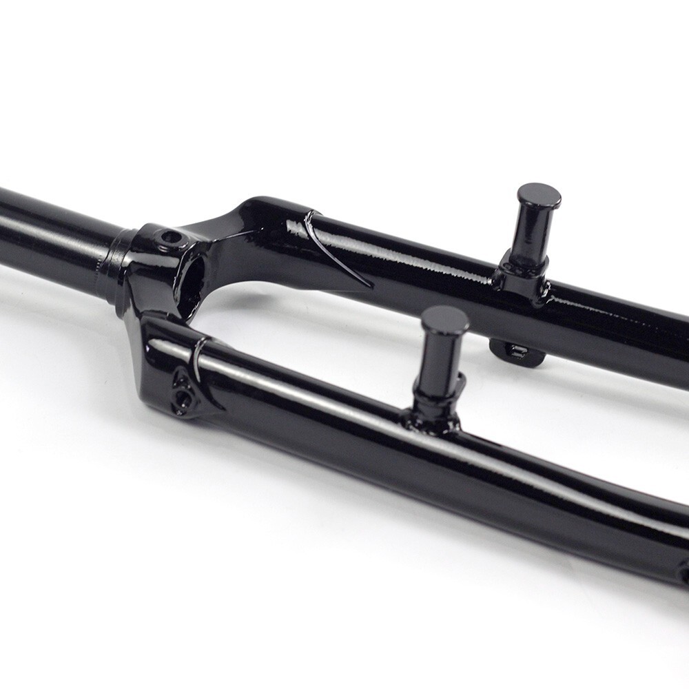 26″ Chromoly Steel Touring Bike Rigid Fork 1 inch 25.4mm Disc V Brake Threadless