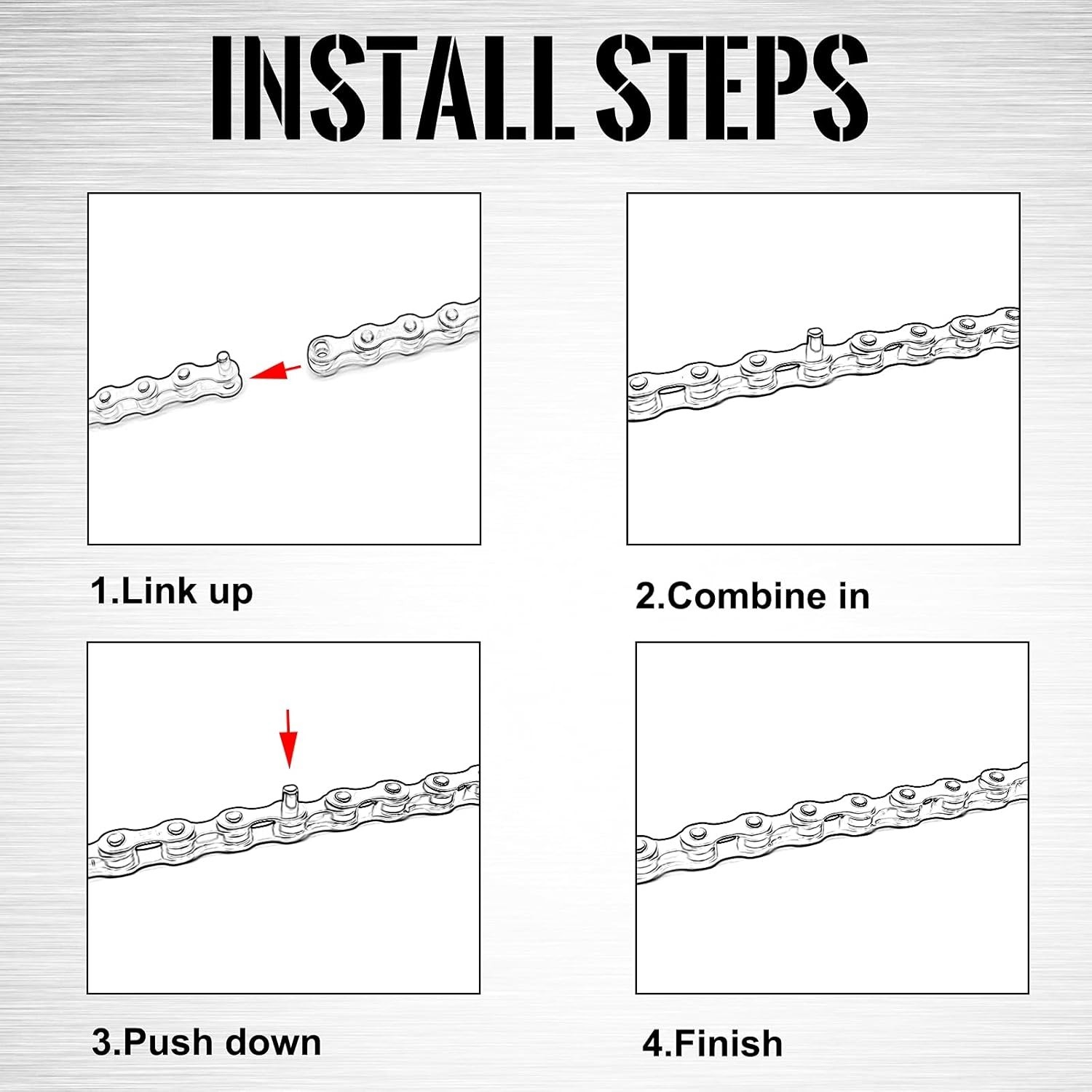 Compact 6/7/8-Speed Bike Chain – Rust-Proof & Easy Install, 58 Inches