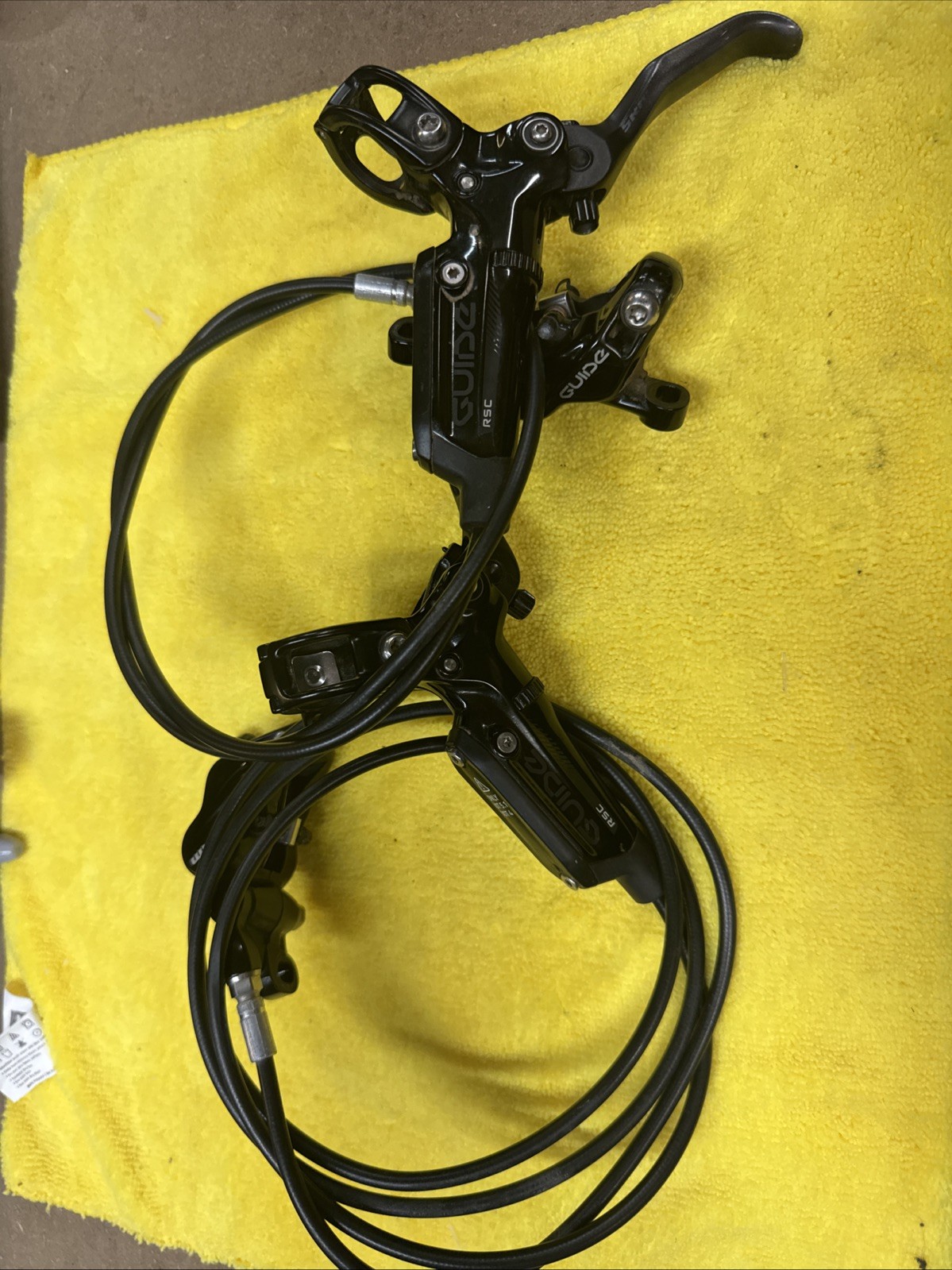 SRAM Guide RSC Hydraulic Disc Brake Set Caliper Lever PAIR For Parts or Repair