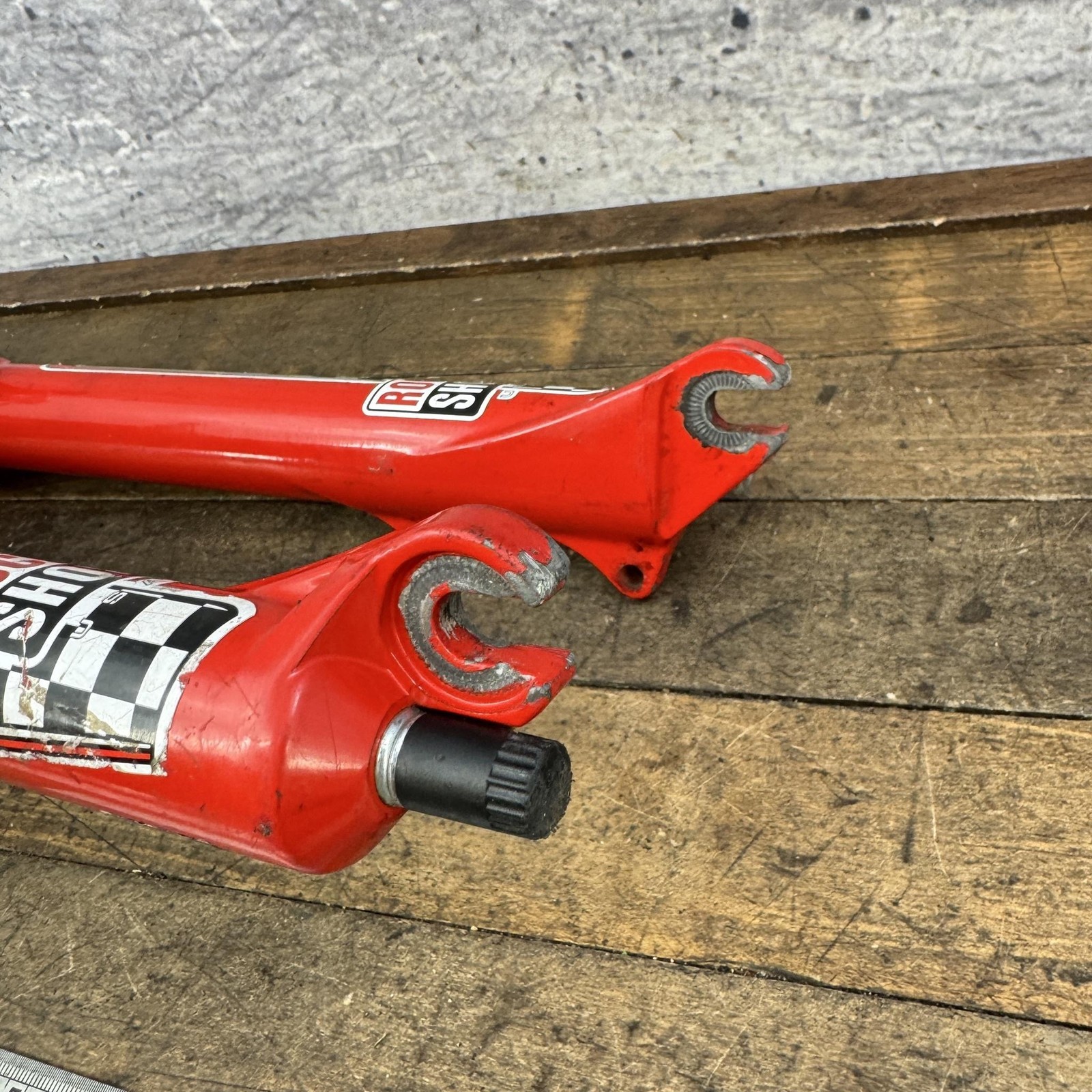 Vintage RockShox Judy Race Suspension Fork 26 1 1/8 Threadless V-Brake Disc Flag