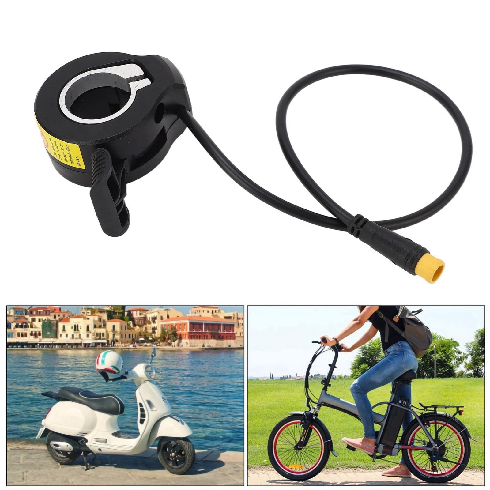Electric Bike Throttle Control – 130x 5V Thumb Speed Controller for E-Bikes & Sc
