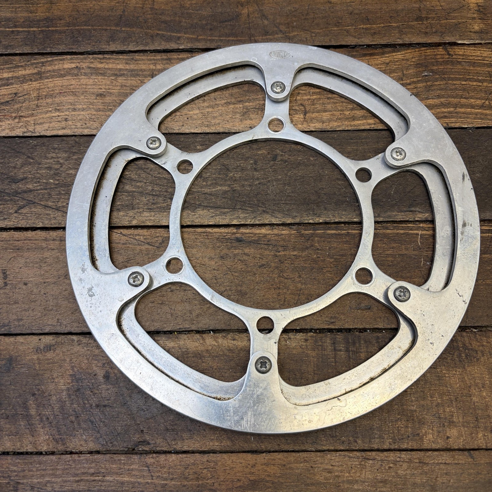 Vintage Stronglight 52T Chainring Guard 116 BCD 6-Arm Charinguard 52 Tooth