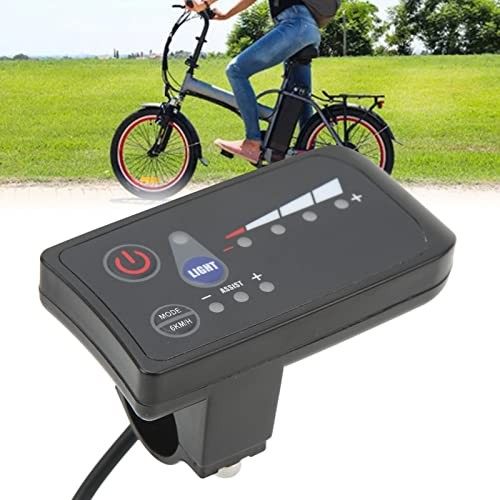 Electric Bike Power Display Meter Waterproof 5 Pin Interface ABS Housing 36V