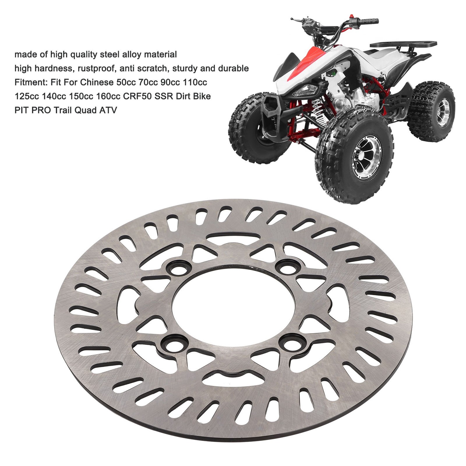 220mm Steel Alloy Brake Disc High Performance For Dirt Bike ATV HQRJ
