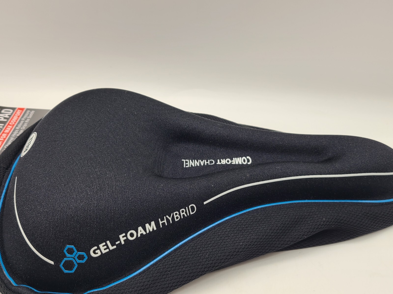 Bell 650 Gel Max Bike Seat Pad Black Comfort Channel Drawstring Close, NEW