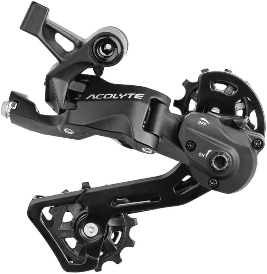 Microshift | Acolyte Rear Derailleur | 8 Speed | Medium Cage | with Spring Lock