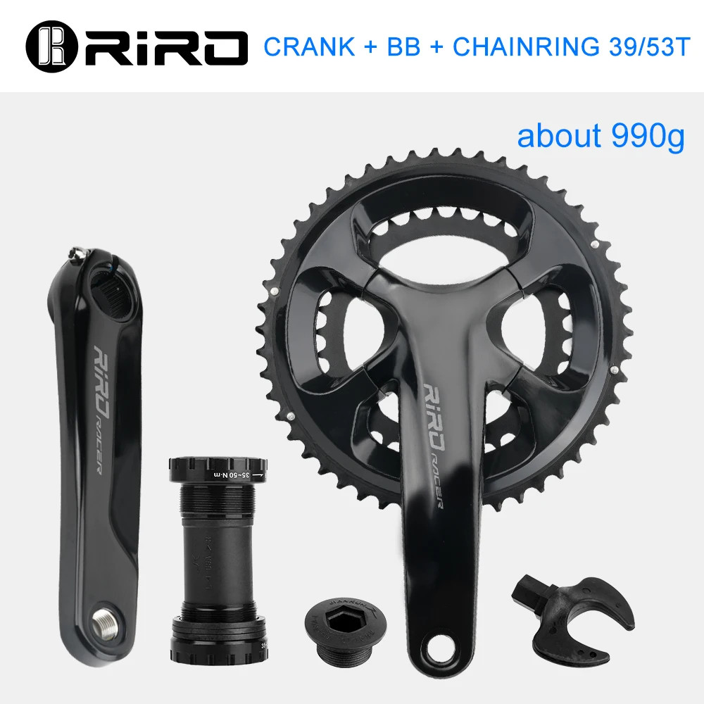 RIRO RACER R9 Road Bike Crankset 170mm 110BCD 50-34T 53-39T Double Chainring
