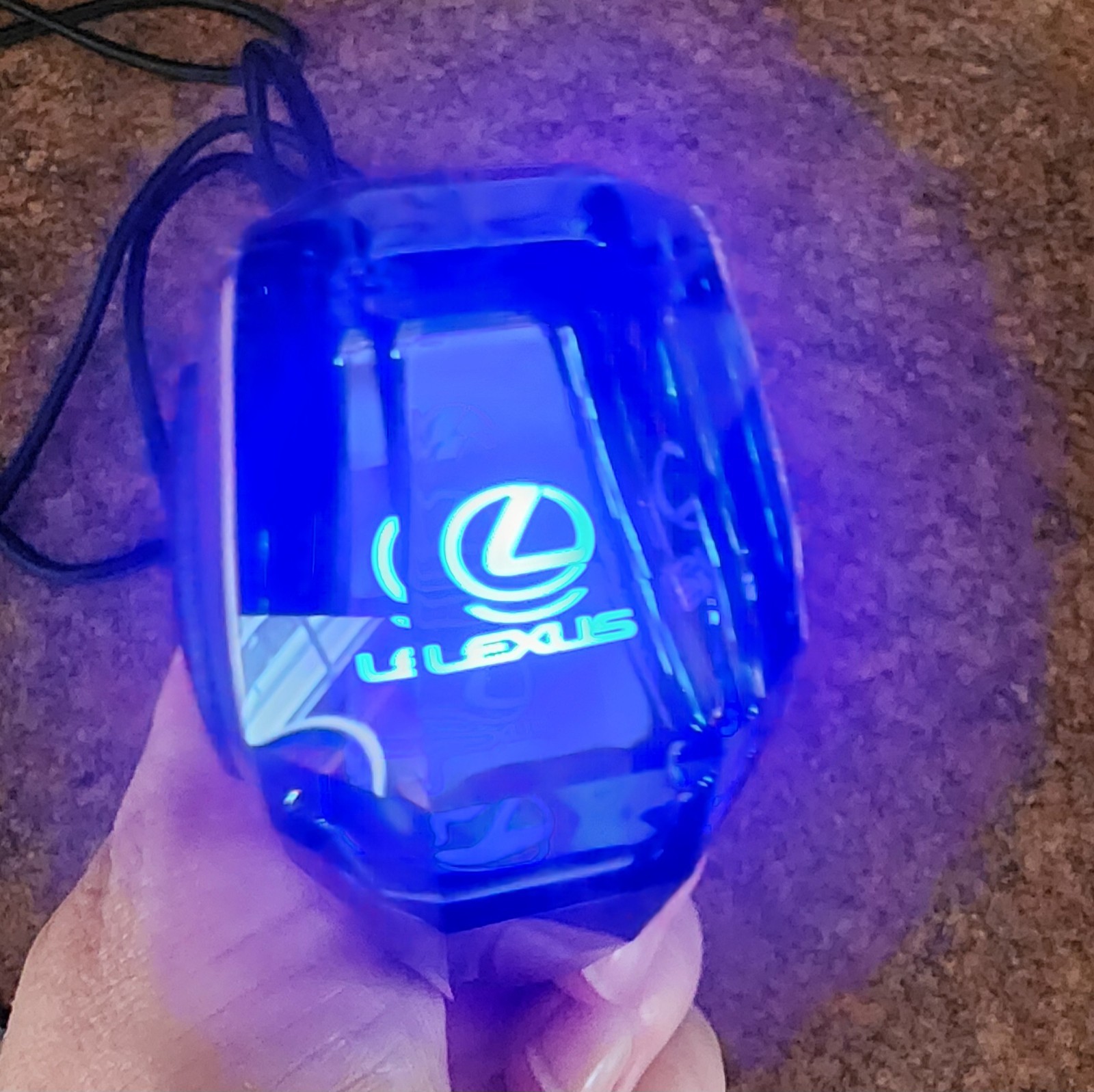 LEXUS Touch Activated Illuminated LED Crystal Gear Shift Knob