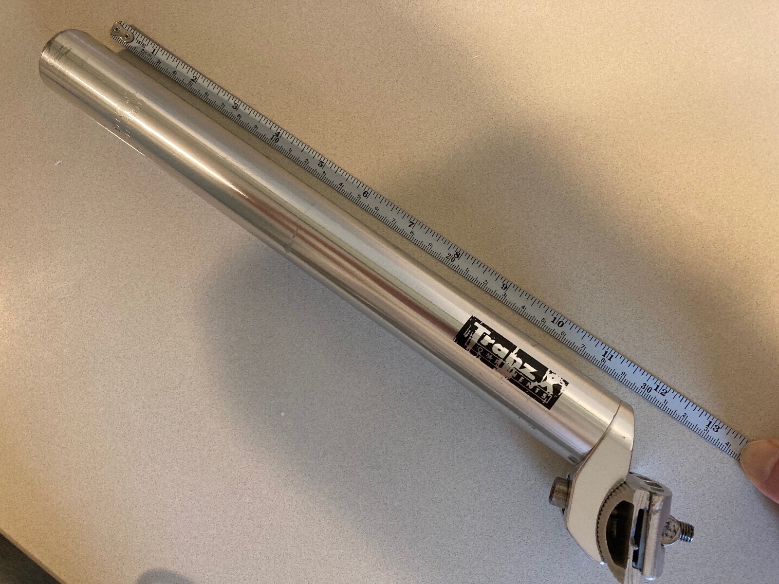 Mint JD Tranz X 31.6 mm x 330 290g Satin Silver Aluminum 90’s Mountain Seatpost