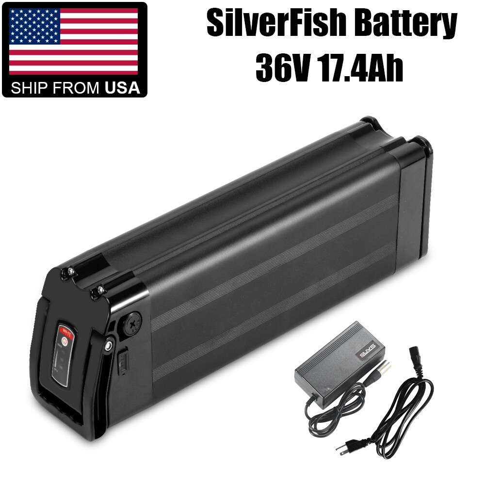 36V 17Ah Lithium Battery SilverFish Ebike Battery for 36V 900W Electric Bicycle