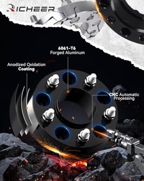 2PCS 2» 5×4.75 Wheel Spacers for Camaro Corvette Eldorado Thickness:2 inch