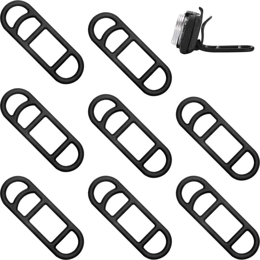 10X Bicycle Bike Light Silicone Straps Cycling Rubber Mount Band US Stock N761