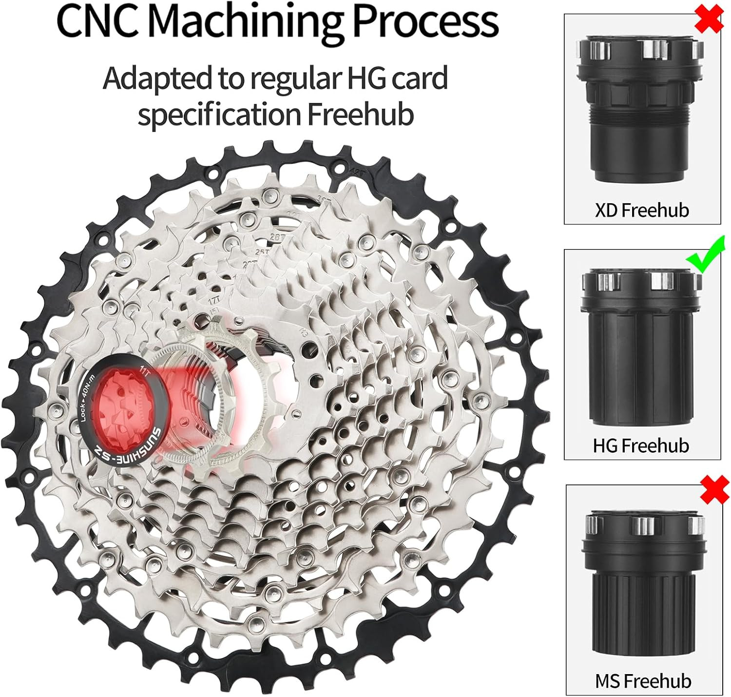 Ultra-Light 11-52T 10/11/12/13 Speed Bike Cassette for Shimano HG Hub