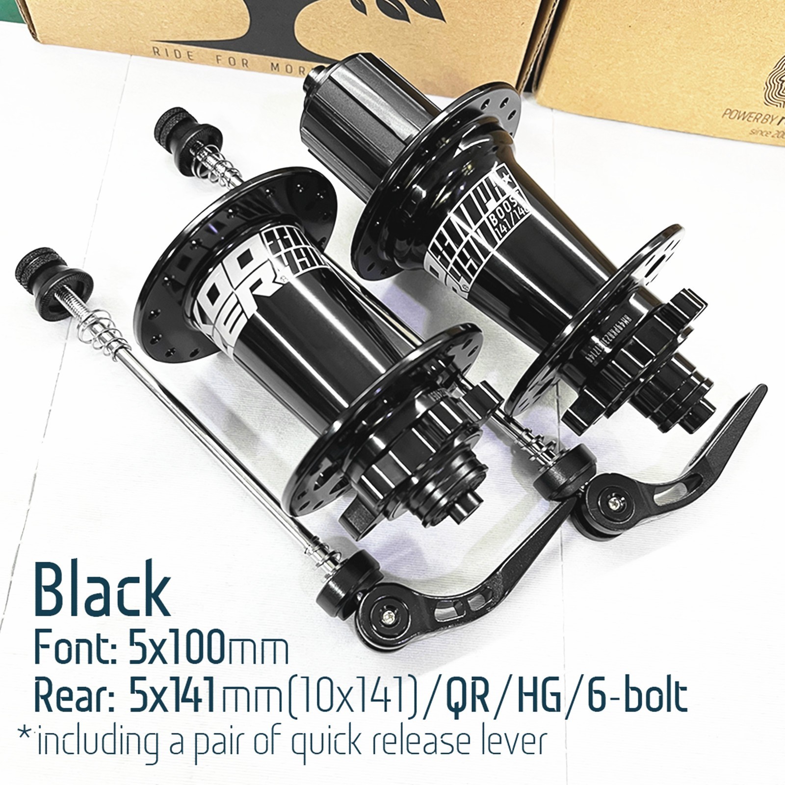 XM490 PRO MTB Rear Hub Boost 32H QR Disc Brake 10×141/ Front Hub 5×100,HG,8-11S