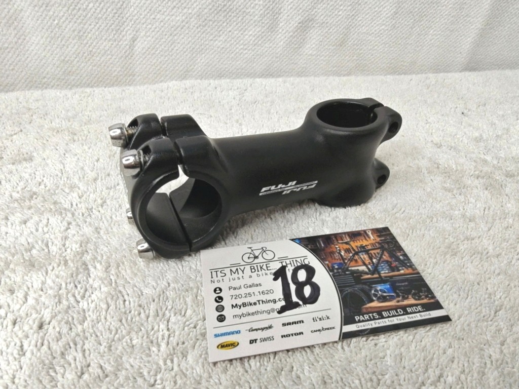 Fuji OEM Alloy Stem | 1-1/8″ Threadless 5 Degree | 85mm 31.8mm Clamp 4-Bolt