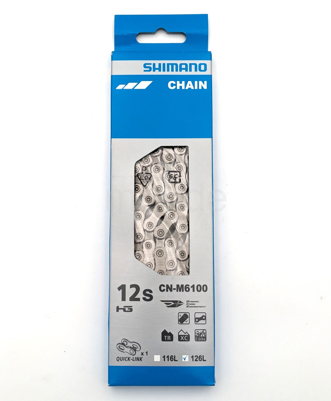 Shimano DEORE CN-M6100 MTB Bike Chain, HG 12-Speed W/Quick link 126 Link