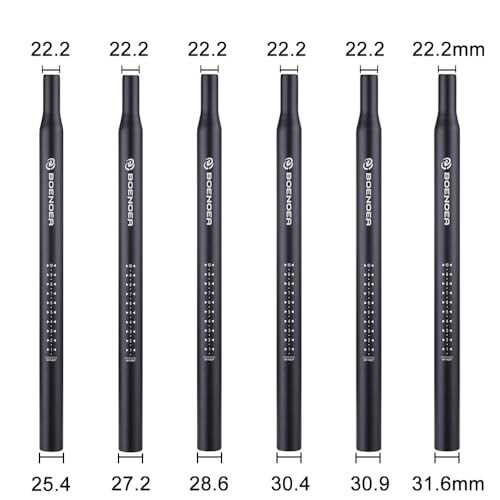 Bike Seatpost, Bicycle Seat Post 25.4 27.2 28.6 30.4 30.9 31.6 400mm Length A…