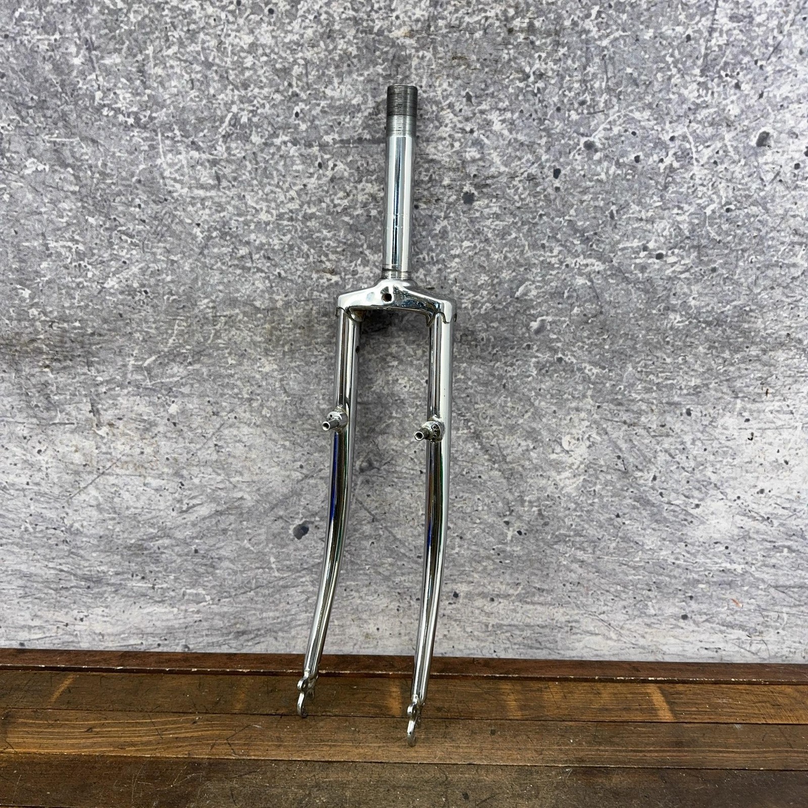 Vintage Raleigh 21.1 Mountain Bike Fork 1 In Threaded 26in Canti Chrome Steel