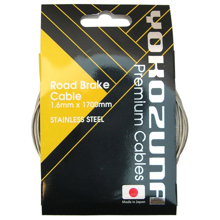 Yokozuna Premium Cable/Housing Kit, Road Brake – F/R Set Blk